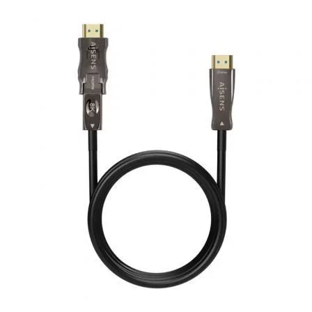 Aisens Cable HDMI V2.1 AOC Desmontable 40m Negro 8K@60Hz 4K@120Hz 4:4:4 48Gbps A/M-D/A/M